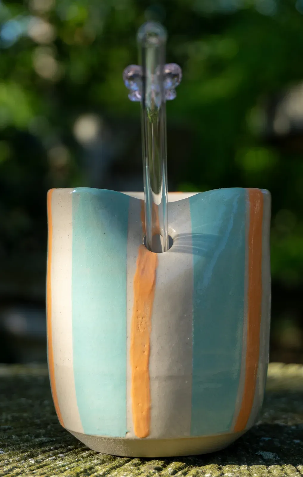 Straw Cup — Mint & Apricot
