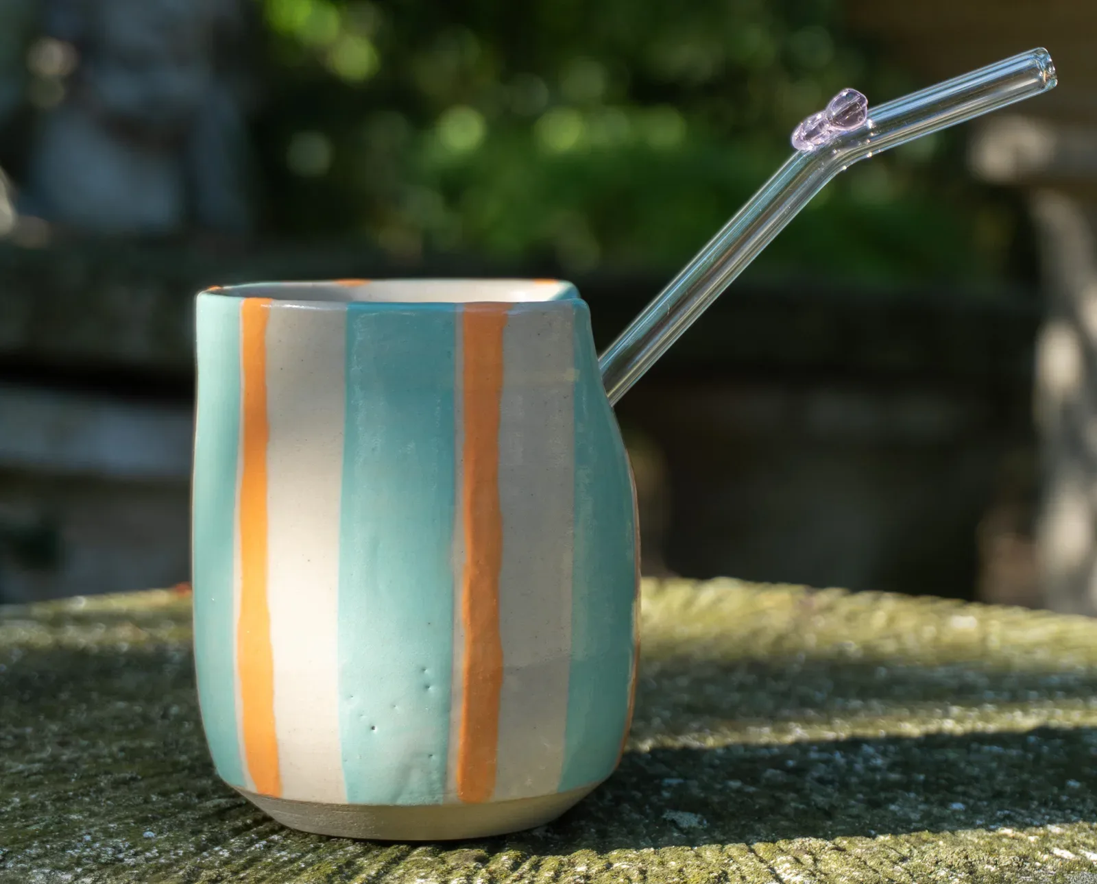 Straw Cup — Mint & Apricot — 2