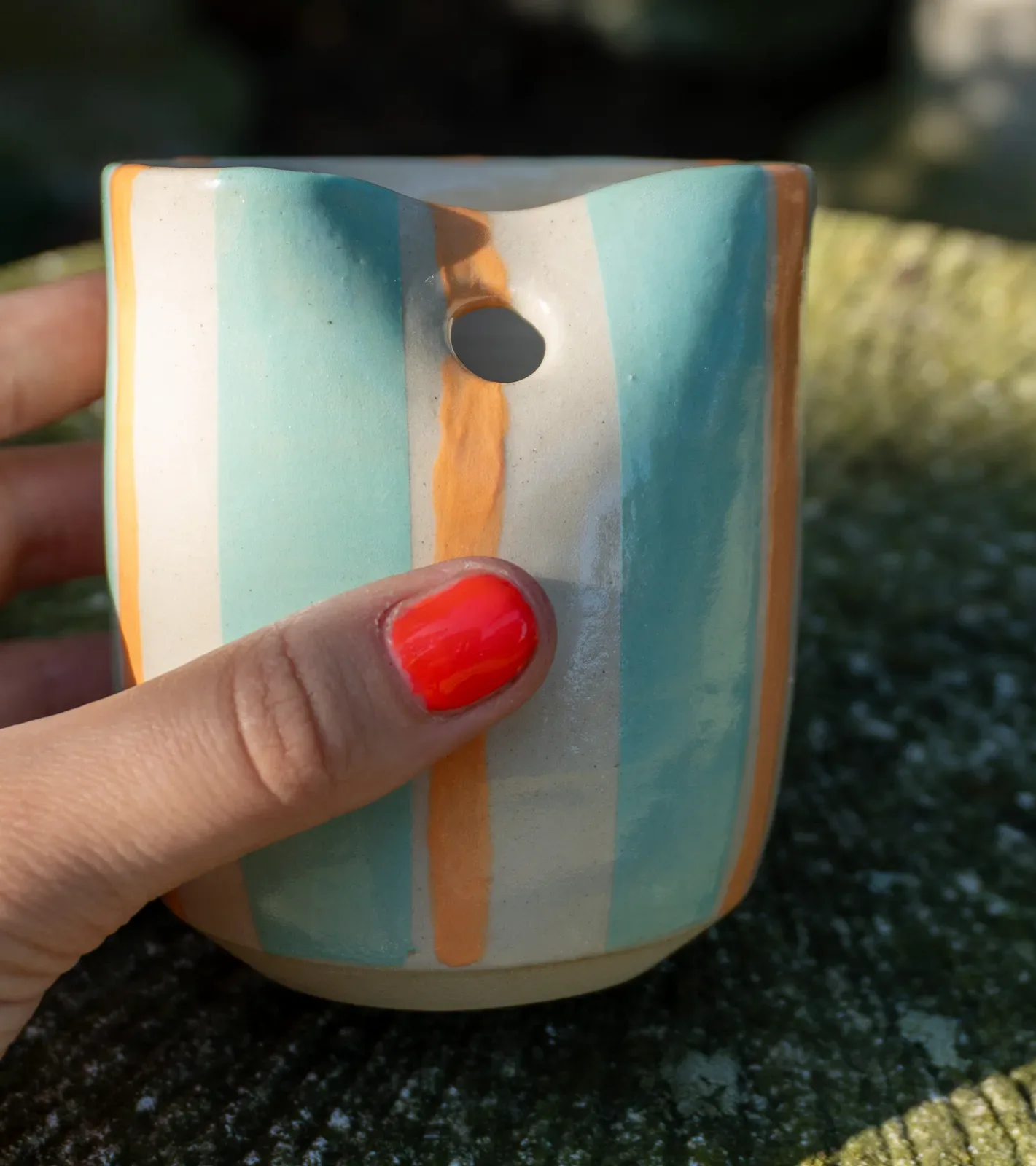 Straw Cup — Mint & Apricot — 3